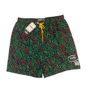 Mosmann Australia Men's Size L Lined 4 Way Stretch Drawstring Swim Shorts New